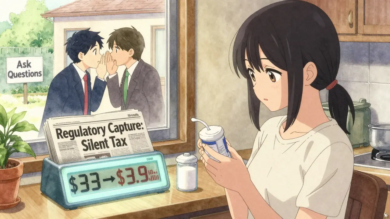 A mother sees invisible corporate influence reflected in her kitchen as sugar costs rise